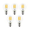 Greeogin 5-Pack E17 S11 LED Light Bulb,E17 Intermediate Base Mini