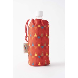 Asahi Koyo Green JAMBOREE Plastic Bottle Holder, 16.9 fl oz (500 ml), Red, Diameter 3.3 x Height 7.5 inches (8.5 cm) x Height 7.5 inches (19 cm), Inner Material: Aluminum Cold Retention