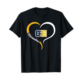 Ovid-Elsie Marauders Logo Half Heart Slogan HS T-Shirt