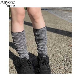 ANYONEMORE Knitted Knee Socks 1ea, Color:Ivory