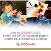 61015 8 colors canned Stockhausen Marr beeswax crayons block (japan