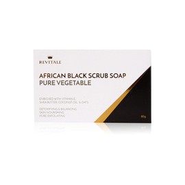 Revitale African Black Natural Oat Scrub Soap - Pure Vegetables