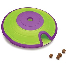 Outward Hound Nina Ottosson by Dog Treat Maze Dog Puzzle Interactive Treat Puzzle Dog Enrichment Dog Toy, Level 2 Intermediate, Green