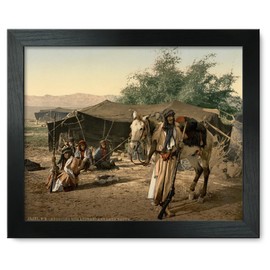 Framed Print 12x15: Bedouins And Their Tents, Holy Land, circa 1890