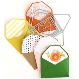 Mvchifay Cutting Dies Metal Stencils Scrapbooking Tool DIY Craft Carbon Steel Embossing Template for Paper Card Making (Love Envelope- 14.3x11.3cm)