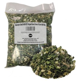 Naturejam Dried & WASHED Chopped Green Onions 4 Ounce Bulk Bag-Just 1 Ingredient, 100% Dehdrated Scallions