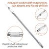2PCS Flexible Drill Bit Extension Set, Universal Extension for Drills,