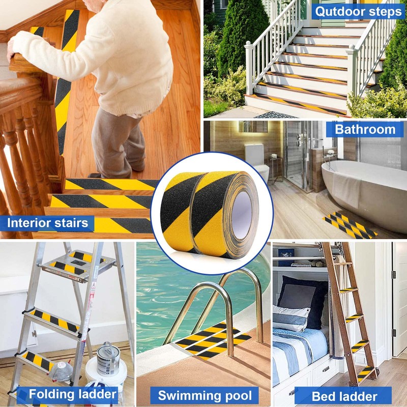 BOMEI PACK Anti Slip Traction Tape, Non Slip Stair Treads