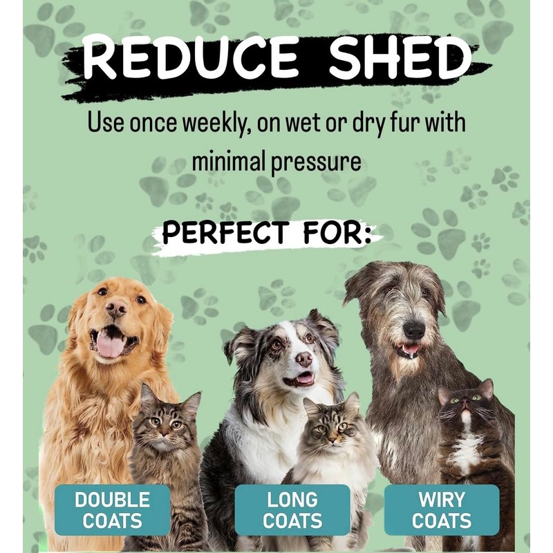 pet grooming brush (blue)