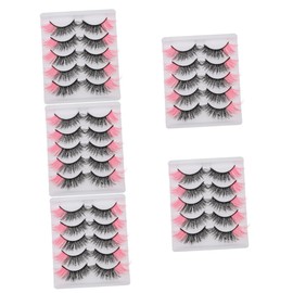 Healeved 5sets False Eyelashes Box Diy Lash Extension Kit Long Eye Lashes for Women 5pairs*5