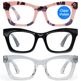 CCVOO Oprah Reading Glasses for Women, Eyeglasses, Blue Light Readers for Women, Computer Eye Glasses, Cheaters