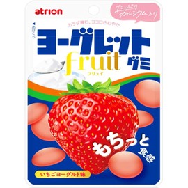 Atrion Confectionery Yogurt Gummy, Fluy, Strawberry Yogurt Flavor, 1.6 oz (47 g) x 10 Packs