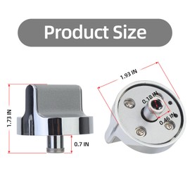 Abeskch W10594481 Gas Stove Knobs Replacements for Whirlpool Gas Stove/Oven WCG97US0DS00 WCG97US6DS00, Replaces W10594481, WPW10594481, PS11756643, AP6023301, EAP10594481 (5 Pack)