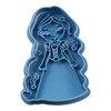 Cuticuter Rapunzel Chibi Princess Cookie Cutter, Blue, 8 x 7