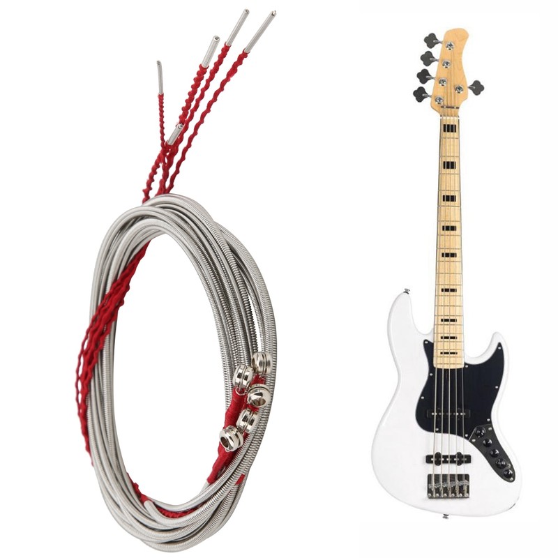 5Pcs Steel Bass String Musical Instrument Accessories for Guitar Beginner