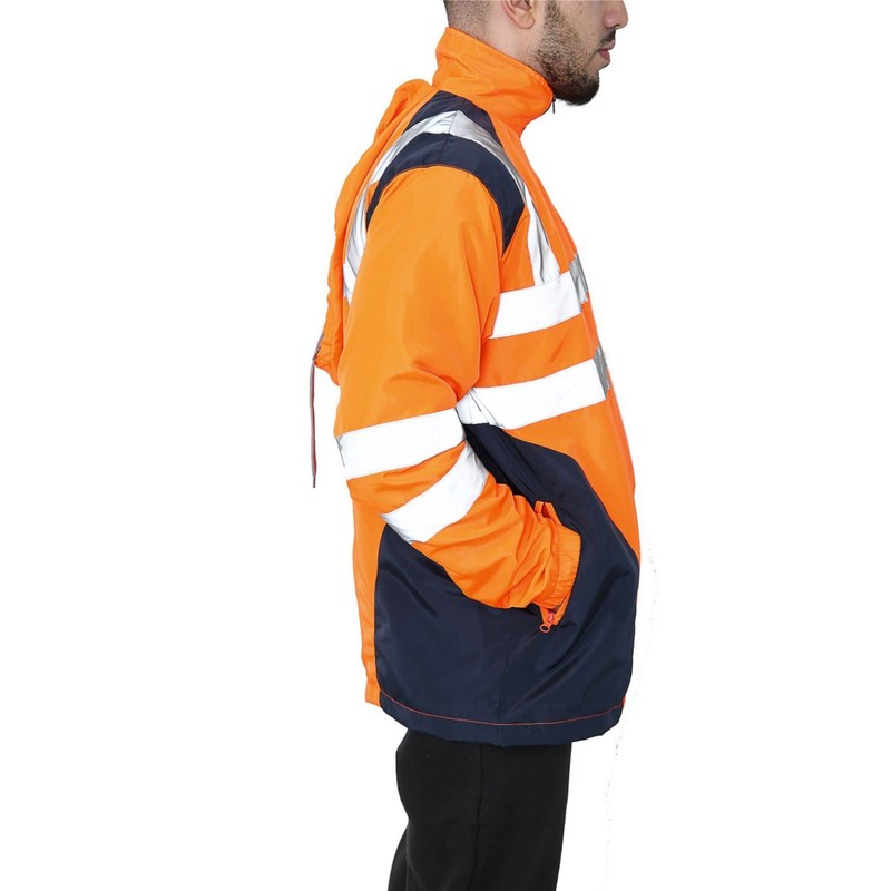 Selfway High Vis Jackets Waterproof Work Jacket Mens Two Tone