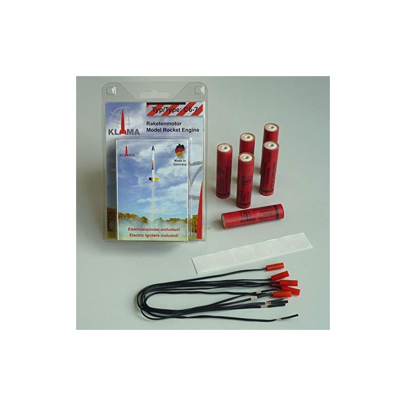 Rocket Propellant Kit C6-7 with Electric Igniter (Pack of 6)