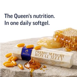 Regina Premium Fresh Royal Jelly 200mg, 6% 10-HDA Guarantee. 120 Softgels