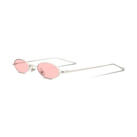 Feisedy B2277 Vintage Sunglasses / Small and Oval with Slim Metal Frame / Candy Colours -