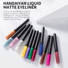 12 Colours Matte Liquid Eyeliner Set, Colourful Waterproof Smudge-Proof, Durable