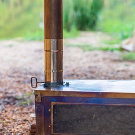 SoloWilder Stove Pipe Female-Female Version Transposed 2.36 inch Flue Connector Stainless Steel