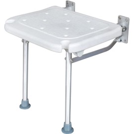 Banco de ducha plegable Tempaky abatible con soporte para regadera y pies antideslizantes