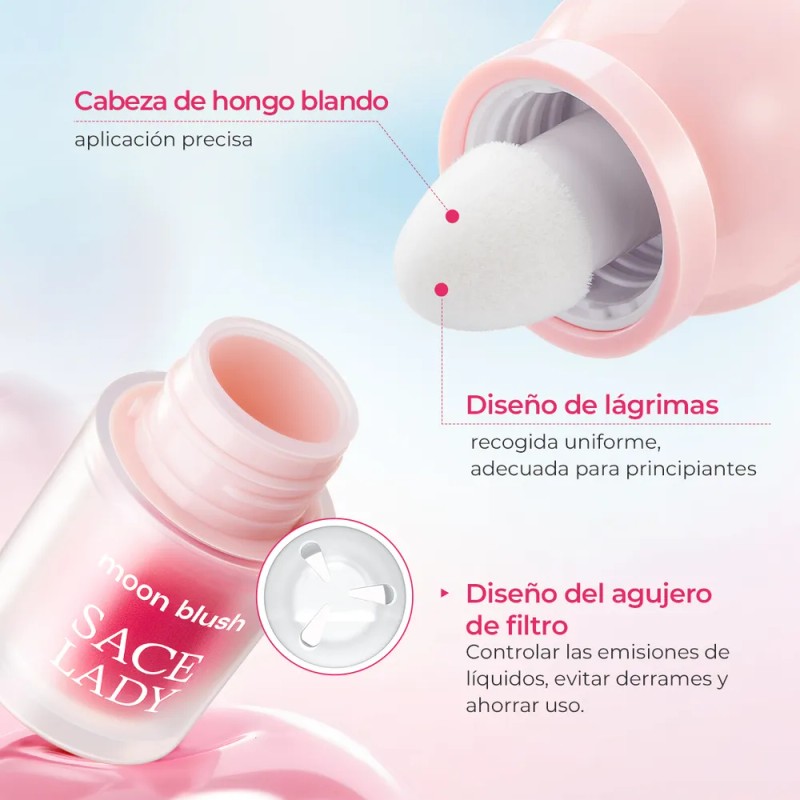 Sace Lady Rubor Líquido Serum Waterproof Maquillaje Multifun 03