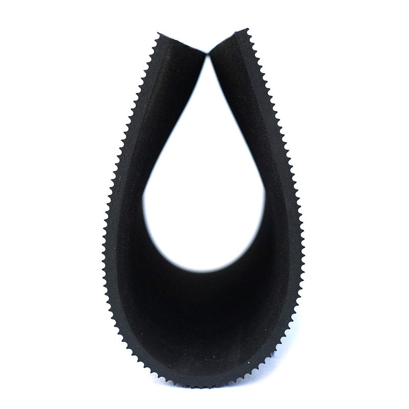 Fine Fluted Black Ribbed Rubber Matting 3mm Thick: Size A4