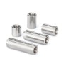 BOZONLI M5 Round Connector Nuts, Female Thread Rod Studding Stainless