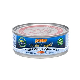MW Polar Tuna, All Natural Solid White Albacore in Water, 5 oz Can (Pack of 12)