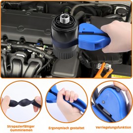 Twilight Garage 2 Pack 4/6 Inch Band Wrench, Oil Filter Wrench, Universal Rubber Pipe Wrench, Adjustable Oil Filter Band Wrench Set, Oil Filter Band Diameter Max. 150 mm