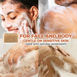 midiTEN Kojic Acid Dark Spot Corrector Bar Soap – With Vitamin C, Licorice Extract, Coconut Oil, Oats, Shea Butter, Honey – For All Skin Types – Ultra Moisturizing – All-Natural Ingredients (4OZ)