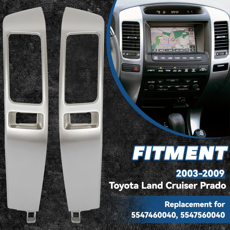 HECASA Dashboard Air Vent Trim Compatible with 2003-2009 Toyota Land