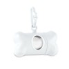 eBuyGB Bone Shaped Pet Waste Bag Holder Dispenser, Plastic, White