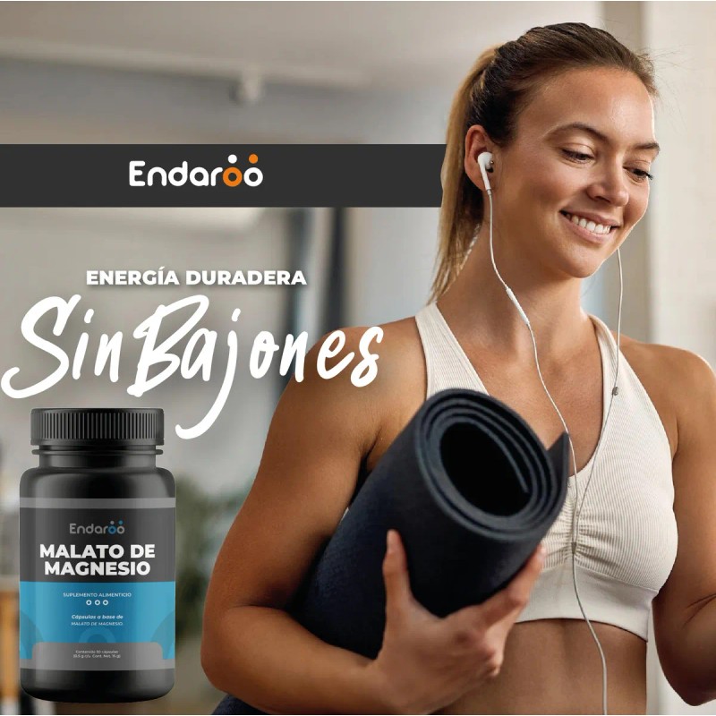 Malato De Magnesio 30 Capsulas 500 Mg