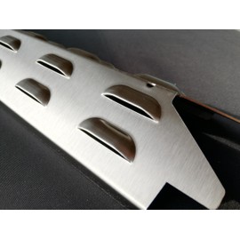 Koch #108 High Quality Flame Distributor 370 x 100 mm for Gas Barbecue – Replacement Part Suitable for Enders Boston Pro 3 – Burner Cover – Stainless Steel V2A Thickness 1.25 mm, 440 g Solid Quality