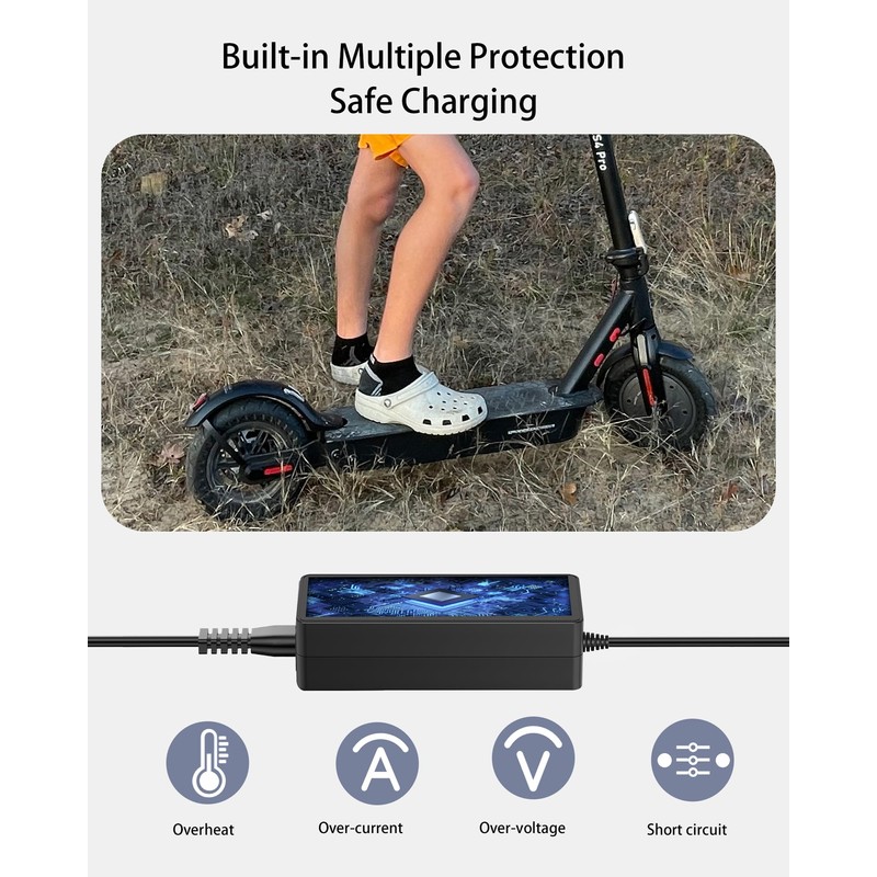 VHBW 42V for Navic Electric Scooter Charger, Compatible with Navic