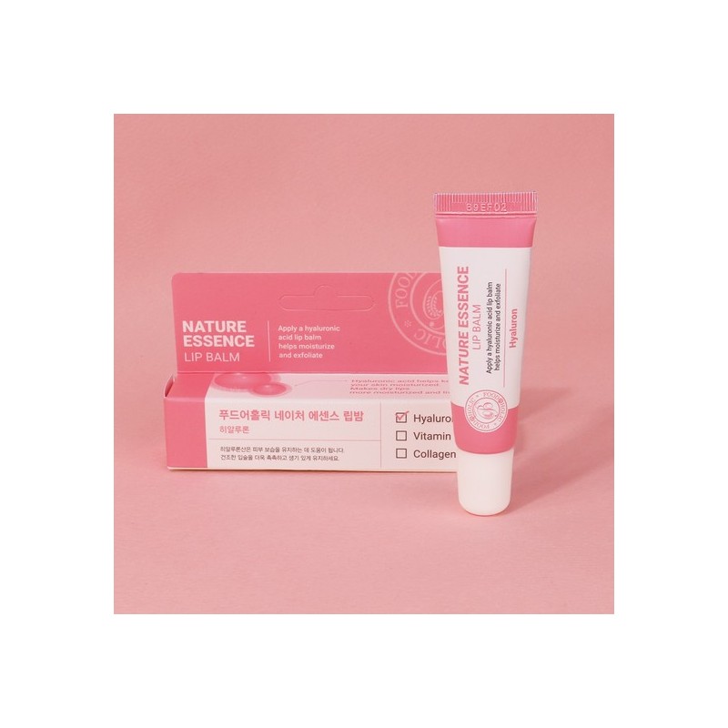 Food Aholic Nature Essence Lip Balm Hyaluronic Strawberry Scent 3