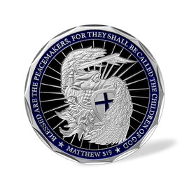 Saint Michael Law Enforcement Challenge Coin God Bless The Police Prayer