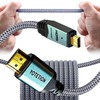 YOTETION 4K Micro HDMI to HDMI Male Cable 25FT, 4K@60Hz