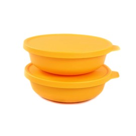 Tupperware Aloha 450 ml Yellow Serving Bowl Salad Bowl (2)