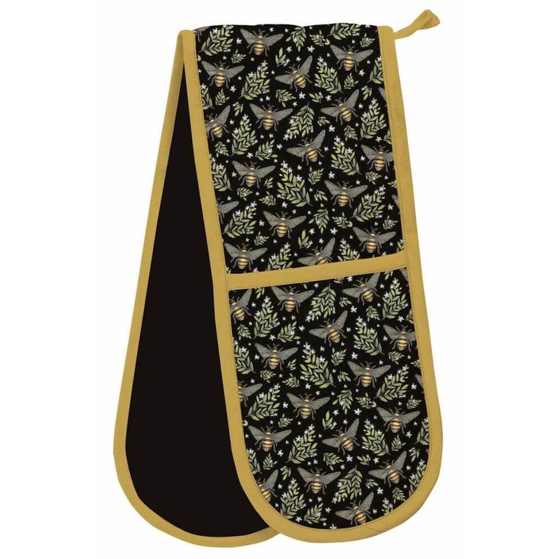 Double Oven Gloves Catherine Rowe Honey Bee - Luxury Organic