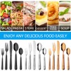 20 Pieces Silverware Set Premium Stainless Steel Flatware Set Service