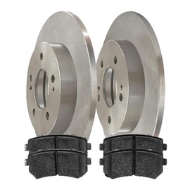 Autoshack Rear Brake Kit Replacement for 2018-2023 Hyundai Kona 2021-2024 Kia Seltos 1.6L 2.0L FWD Disc Brake Rotors with Ceramic Brake Pads 10.3" (261.9 mm) BRK020359682