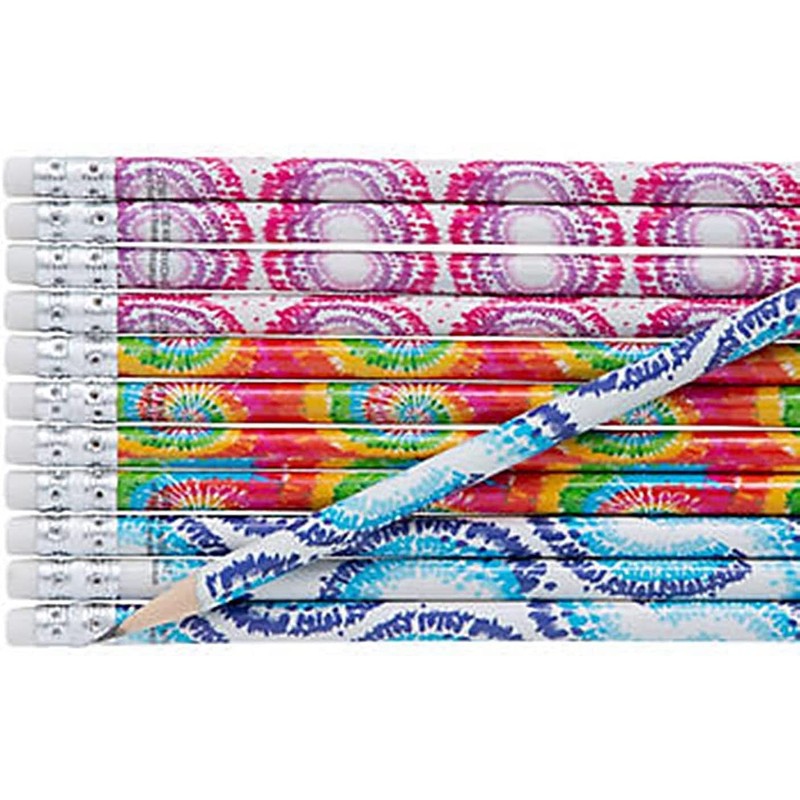 HAPPY DEALS ~ Tie Dye Pencils | 24 Count |