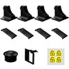 Invisible Magnetic Cabinet Safety Lock with Adhesive Mount & Key