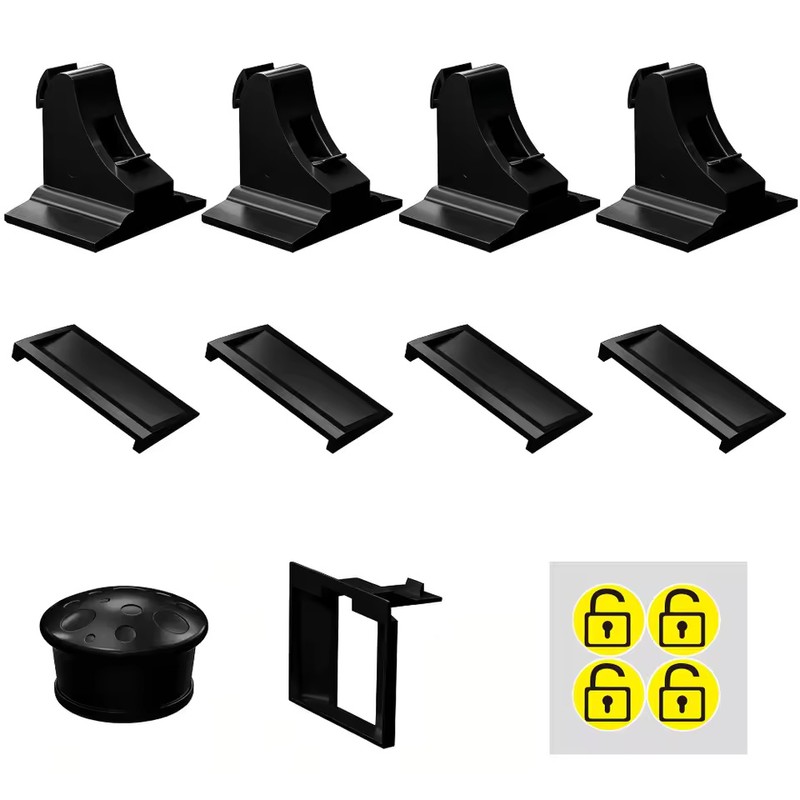 Invisible Magnetic Cabinet Safety Lock with Adhesive Mount & Key
