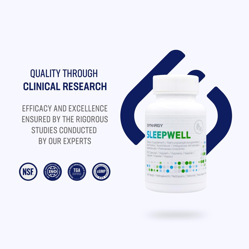 Synergy WorldWide SleepWell 100 Capsules | Relaxation with Valerian Root,