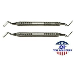 Oval Industries 🦷 2X Lucas Bone Periodontal Curettes – Dental Surgical Instruments