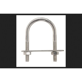 Hampton 5/16 in. x 1-3/4 in. W x 3 in. L Coarse Stainless Steel U-Bolt